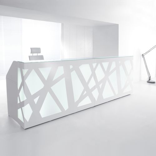 Banco reception in Plexiglas® - ZIG-ZAG - MDD - in metallo / in vetro / in MDF