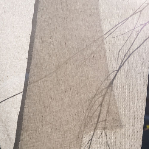 Tendina voile a tinta unita - COLIBRI'  - DEDAR MILANO - in lino / lavabile / di grande larghezza