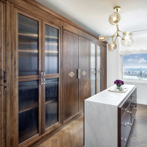 Cabina armadio contemporanea - WOOLWORTH  - Clive Christian - in rovere / in noce / in vetro