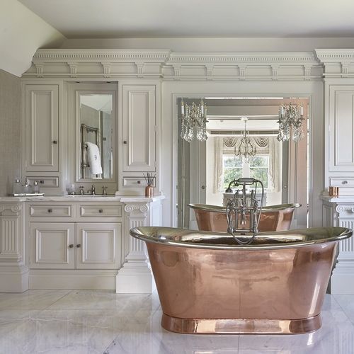 Bagno classico - PRIVATE - Clive Christian - in noce / in legno laccato / in rame