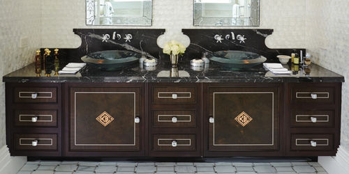 Mobile lavabo doppio - METRO DECO - Clive Christian - sospeso / da appoggio / in legno