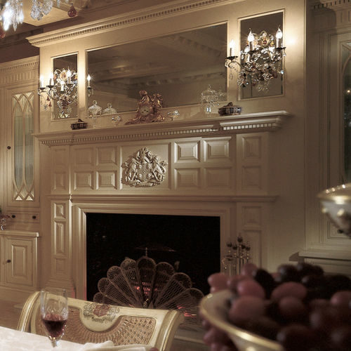 Cornice Per Camino VidaXL - Bianca 90x30x90 Cm, Truciolato, Con Ripiano Decorativo - Foto 2