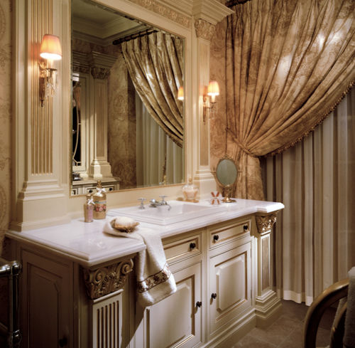 Mobile lavabo da appoggio - Clive Christian - in legno / in stile Reggenza / 2 porte