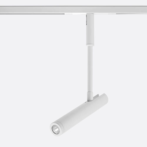 Faretti a binario LED - NEWTON SLIM TRACK 48 - Egoluce - tondo / in alluminio verniciato / per negozio