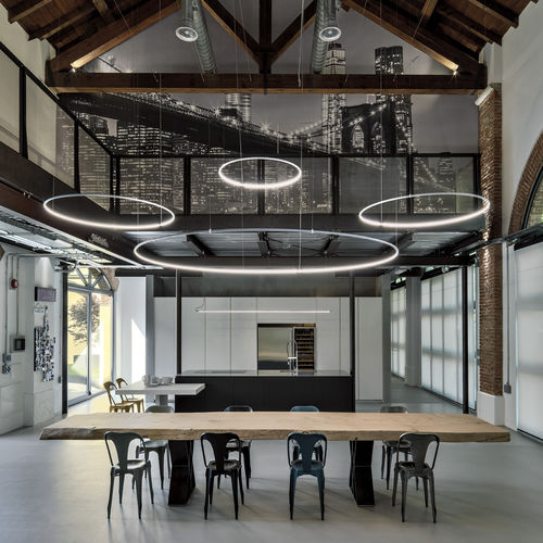 Lampada a sospensione - LANCIA TONDA 1575 1576 - Egoluce - in alluminio / in policarbonato / contemporanea