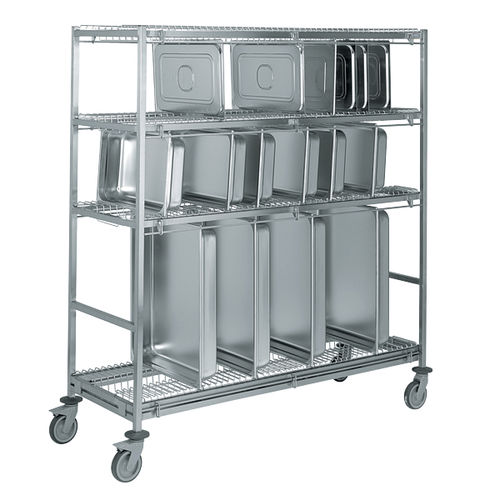Carrello per vassoi gastronorm - GN CONTAINER - Tournus - per cucina professionale / in acciaio inossidabile