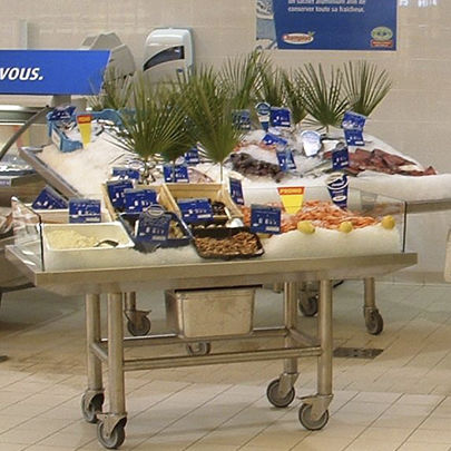 Vetrina refrigerata espositiva - MODULAR - Tournus - a isola / per negozio / su rotelle