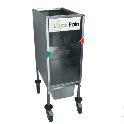 Carrello portarifiuti - L'ECOPAIN - Tournus - per cucina professionale / in acciaio inossidabile / in polipropilene