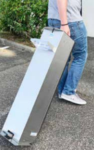 Distributore di gel igienizzante da terra - 806 286 - Tournus - a pedale / mobile / in acciaio inossidabile