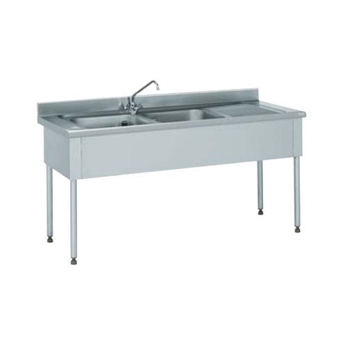Mobile lavello in acciaio inossidabile - 816 663 - Tournus - con piedi / per cucina professionale / professionale