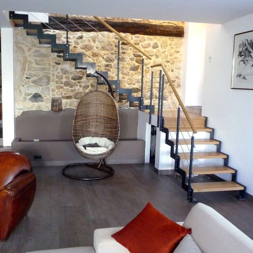 Scala a L - FERRO : 5025 - Créateur d'escaliers Treppenmeister - con gradini in legno / con struttura in metallo / per uso residenziale
