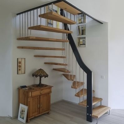 Scala a L - VIVA  - Créateur d'escaliers Treppenmeister - a U / con gradini in legno / in metallo
