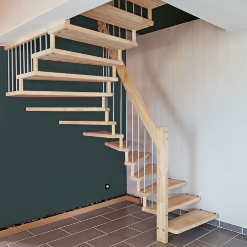 Scala dritta - OPTIMA - Créateur d'escaliers Treppenmeister - a L / a U / con gradini in legno
