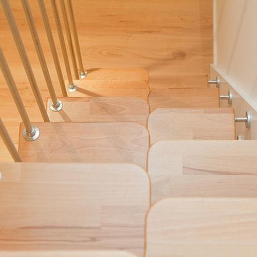 Scala dritta - SAMBA - Créateur d'escaliers Treppenmeister - con gradini in legno / con struttura in metallo / per uso residenziale
