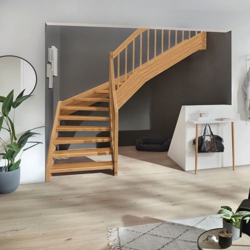 Scala a U - Créateur d'escaliers Treppenmeister - con gradini in legno / in legno / per uso residenziale