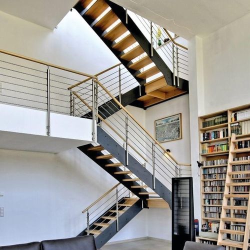 Scala a L - Créateur d'escaliers Treppenmeister - con gradini in legno / con struttura in legno / per uso residenziale