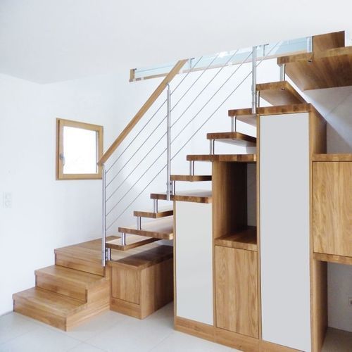Scala dritta - Créateur d'escaliers Treppenmeister - con gradini in legno / con struttura in metallo / per uso residenziale