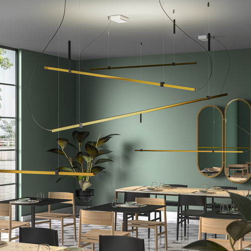 Lampada a sospensione - SIBYLLA S-M-L - lumen center italia srl - in alluminio anodizzato / in PMMA / contemporanea