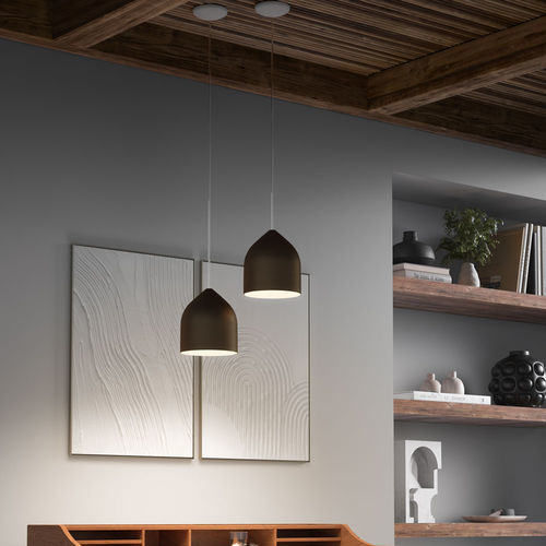 Lampada a sospensione - ODILE S-M - lumen center italia srl - in alluminio / contemporanea / con cavo