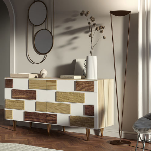 Lampada da terra - VICTORY - lumen center italia srl - in alluminio / in ottone / in ottone lucidato
