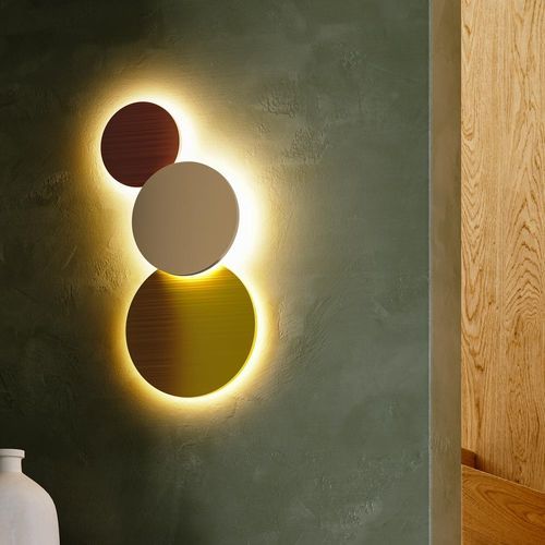 Applique design minimalista - BRAWALL - lumen center italia srl - da interno / in alluminio laccato / tonda