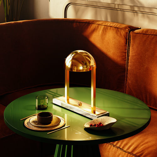 Lampada da tavolo - DIANE - lumen center italia srl - in ottone / in marmo / contemporanea