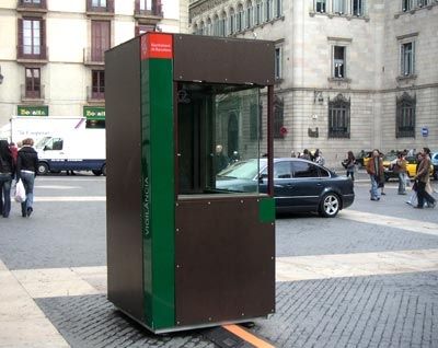 Chiosco per informazioni - CUBIC 5 - URBADIS Microarquitectura - in metallo