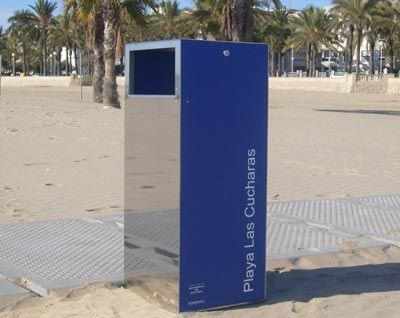 Portarifiuti pubblico - ADA - URBADIS Microarquitectura - in acciaio inossidabile / con coperchio / contemporaneo