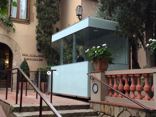 Chiosco per informazioni - CUBIC 2 - URBADIS Microarquitectura - in metallo
