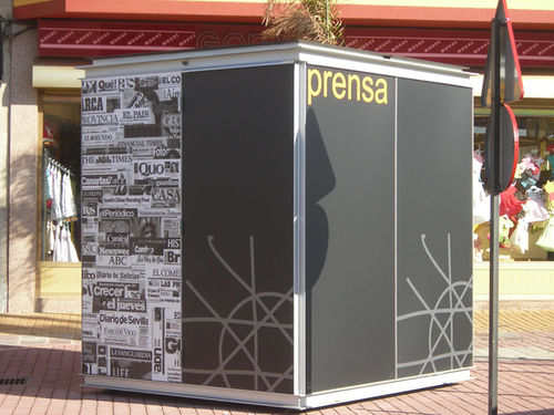 Chiosco per giornali - HABANA 36 - URBADIS Microarquitectura - da catering / in metallo