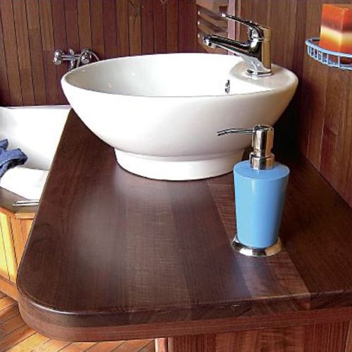 Piano lavabo in legno - DESIGN PARQUET - su misura
