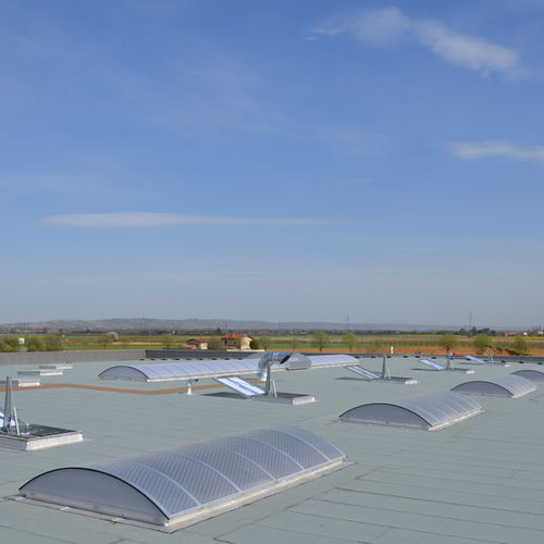 Copertura vetrata in alluminio - ECOFIL - Kingspan Light + Air - in policarbonato
