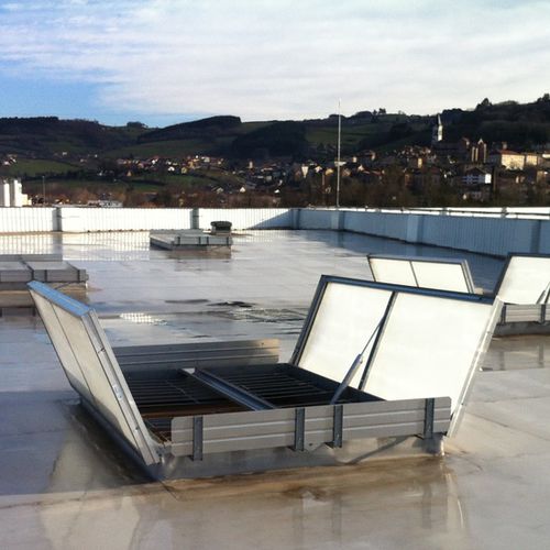 Botola di evacuazione fumi in alluminio - ECOFEU DV 110 - Kingspan Light + Air - dispositivo di evacuazione dei fumi e del calore