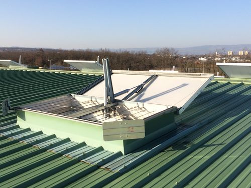 Botola di evacuazione fumi in alluminio - ECOBAC 160 PN - Kingspan Light + Air - dispositivo di evacuazione dei fumi e del calore