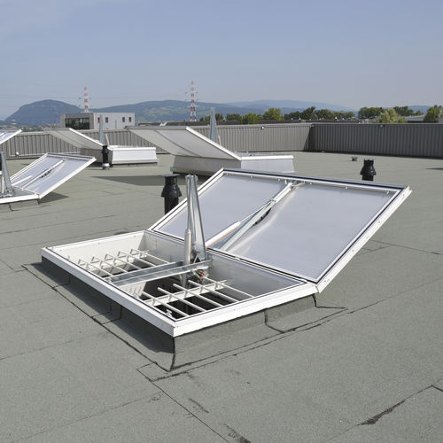 Botola di evacuazione fumi in alluminio - ECOFEU PREMIUM ALU 160 PN - Kingspan Light + Air - in policarbonato / per tetti