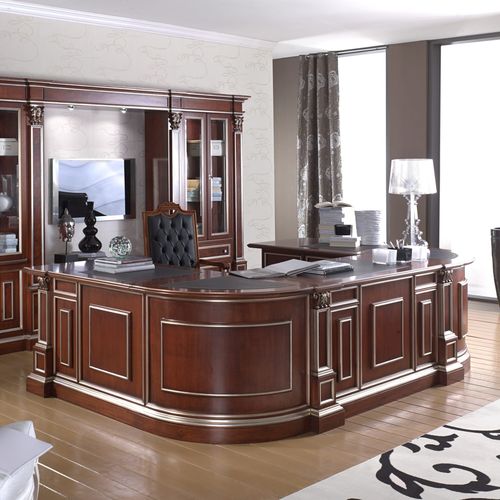 Scrivania direzionale - KING - GUERRA VANNI - da terra / tradizionale / in legno