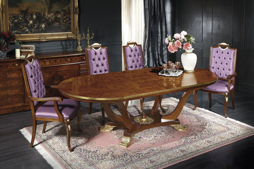 Tavolo da pranzo in stile - EMPIRE - GUERRA VANNI - in legno / ovale / per uso residenziale