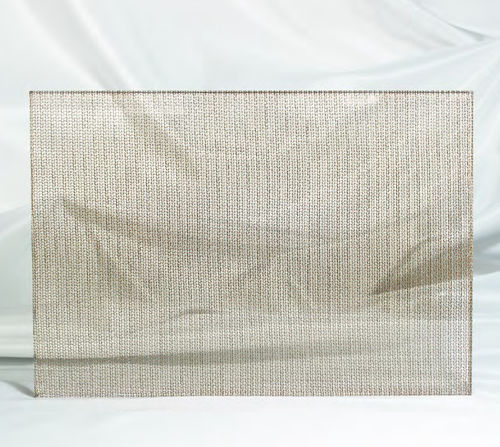 Pannello in vetro decorato - METALTEX: RETE RAME - VB Glass - traslucido / per interni