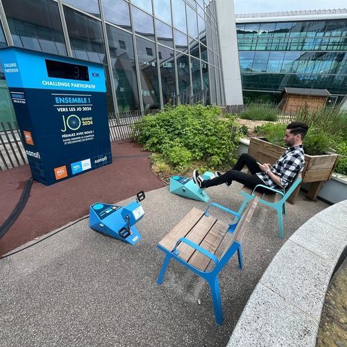 Stazione di ricarica per smartphone - ILO - Pro Urba - Aqua Pro Urba - urbana / a pedali