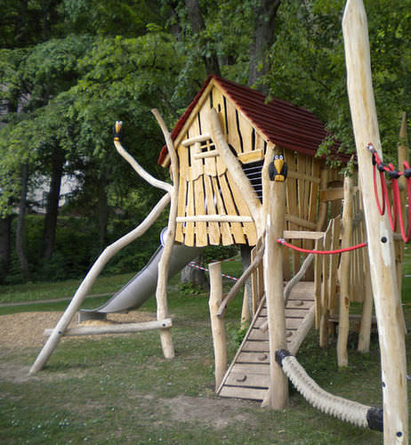 Struttura ludica per parco giochi - SPIELART : ARBRE NAGOLD O38  - Pro Urba - Aqua Pro Urba - in legno
