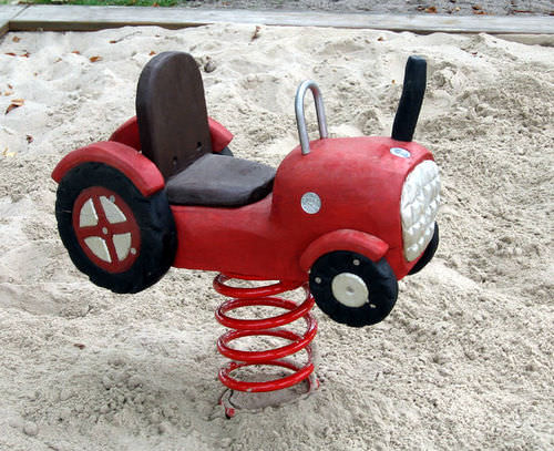 Gioco a molla in legno massiccio - SPIELART : LE TRACTEUR P58 - Pro Urba - Aqua Pro Urba - trasporto / monoposto