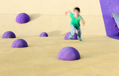 Percorso a ostacoli per parco giochi - KRAIBURG : DEMI SPHÈRES EN EPDM  - Pro Urba - Aqua Pro Urba