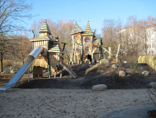 Struttura ludica per parco giochi - SPIELART : LA TOUR DE PETER PAN T18 - Pro Urba - Aqua Pro Urba - in legno