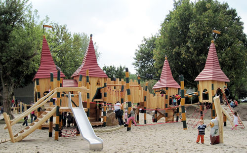 Struttura ludica per parco giochi - SPIELART : LE CHÂTEAU DE MAGDEBURG T12 - Pro Urba - Aqua Pro Urba - in legno