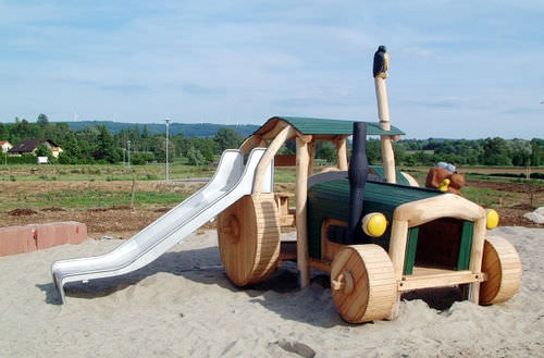 Veicolo per parco giochi - SPIELART : LE TRACTEUR N6-1 - Pro Urba - Aqua Pro Urba