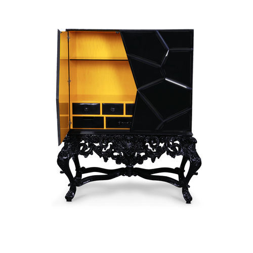 Credenza con piedi alti - VICTORIA - BOCA DO LOBO - design nuovo barocco / in legno laccato / in mogano