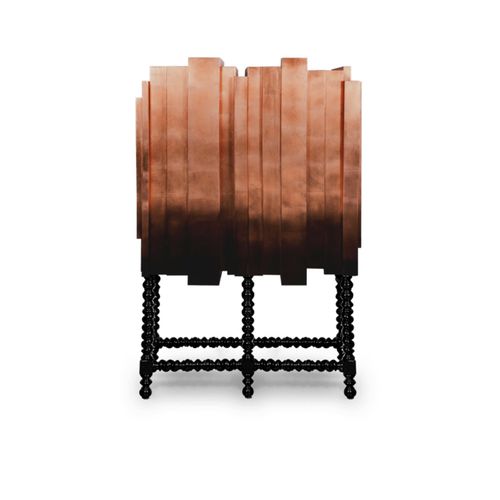 Credenza con piedi alti - D. MANUEL - BOCA DO LOBO - design originale / in legno laccato / in mogano