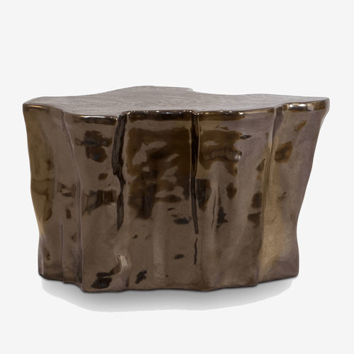 Tavolo d'appoggio design originale - EDEN - BOCA DO LOBO - in ottone / in rame / con base in ceramica