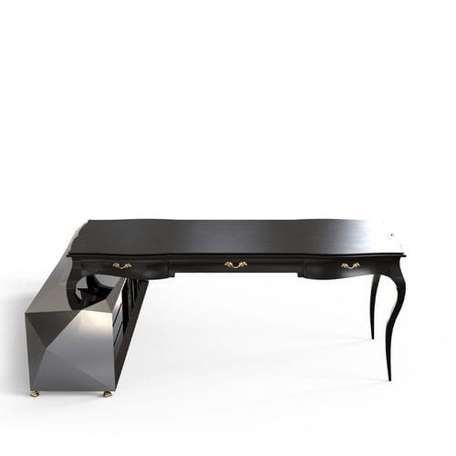 Scrivania da terra - BOULEVARD DIAMOND - BOCA DO LOBO - in stile / in legno massiccio / in ottone