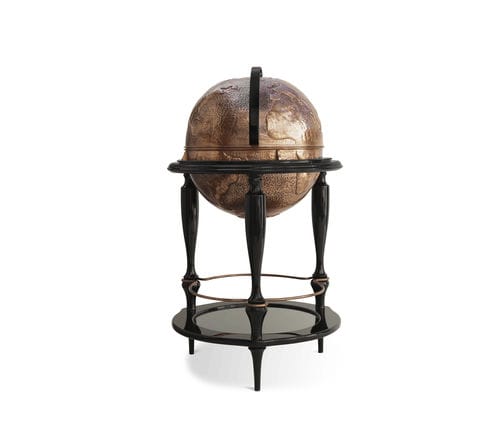 Mobile bar design originale - EQUATOR - BOCA DO LOBO - in legno laccato / in rame / su misura